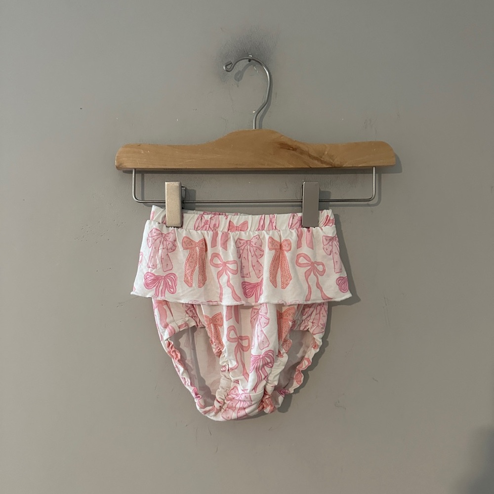 $8 ADD ON in my‎ jammers girls' bamboo bow print bummies 12-18M Zara Mini Boden